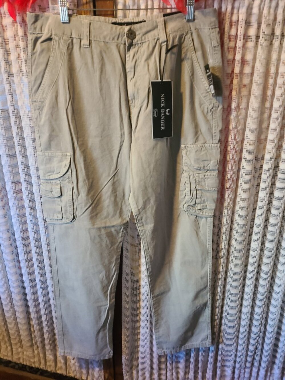 Nick Danger Cargo Pants Men's 34" W 30" L NWT Slate Grey Color $68